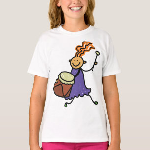 Camiseta Menina do baterista