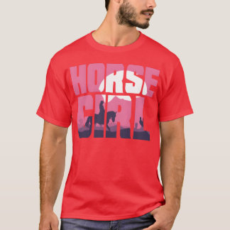 Camiseta Menina do Cavalo Andando Andando