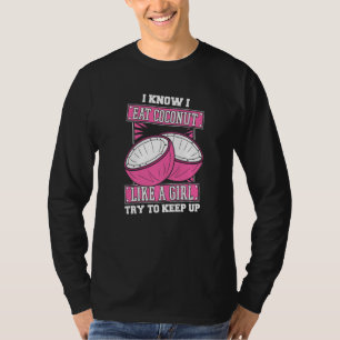 Camiseta Menina do Coco Fruta - Coco Premium da Árvore de L