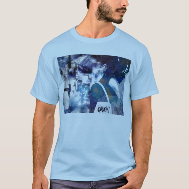 Camiseta menina do cyberfunk (Frente)