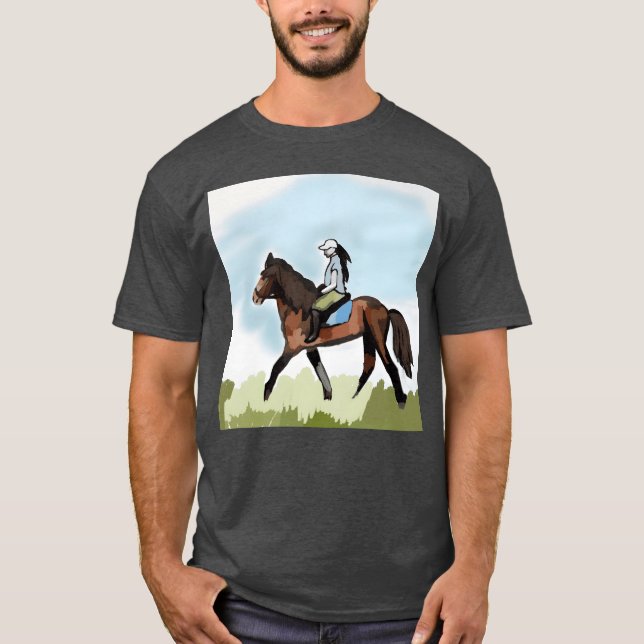 Camiseta Menina do Dia do Cavalo (Frente)