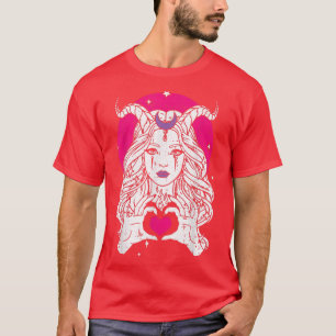 Camiseta Menina do Diabo Preguiçosa Figurino de Halloween W