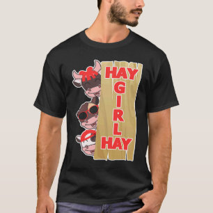 Camiseta Menina do Feno Vaca Fazenda