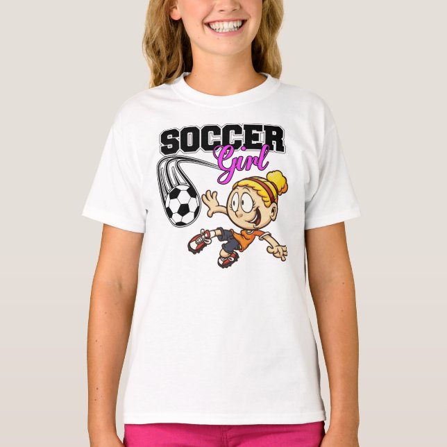 Camiseta Menina do futebol (Frente)