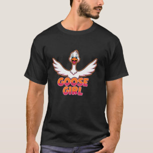 Camiseta Menina do Ganso Roupas de Gansos Infantis Crianças