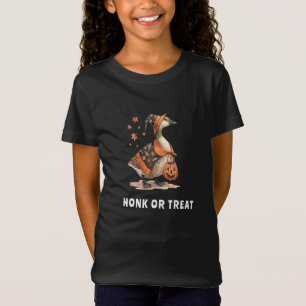 Camiseta Menina do grasnar ou doçura de Halloween
