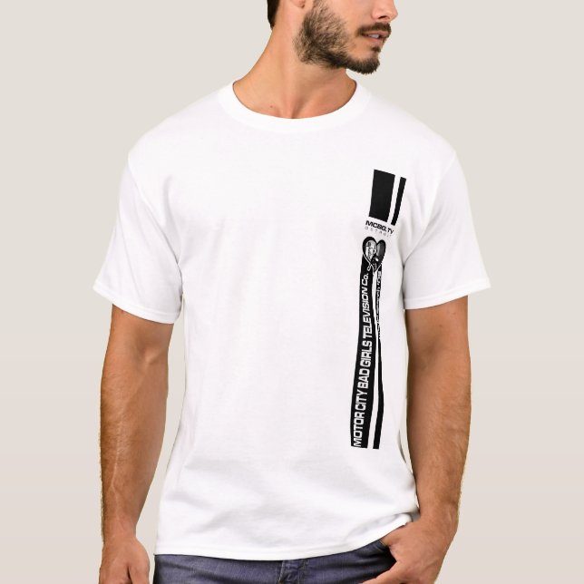 Camiseta menina do motociclista de mcbg.tv (Frente)