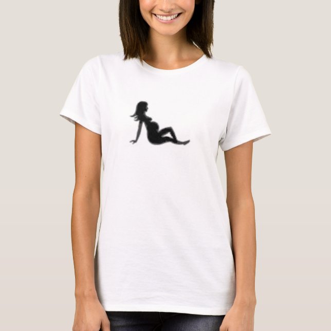 Camiseta Menina do Mudflap de Prego (Frente)