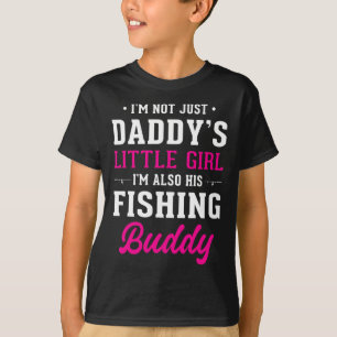 Camiseta Menina do Papai Companheira de Pesca Para Pescador
