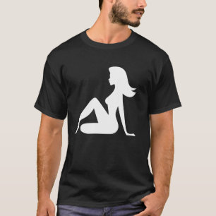Camiseta Menina do Para-Lama Silhueta Presente Engraçado pa