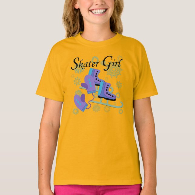 Camiseta Menina do patinador (Frente)