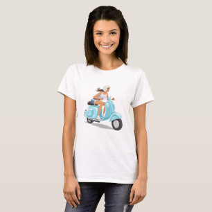 Camiseta Menina do patinete