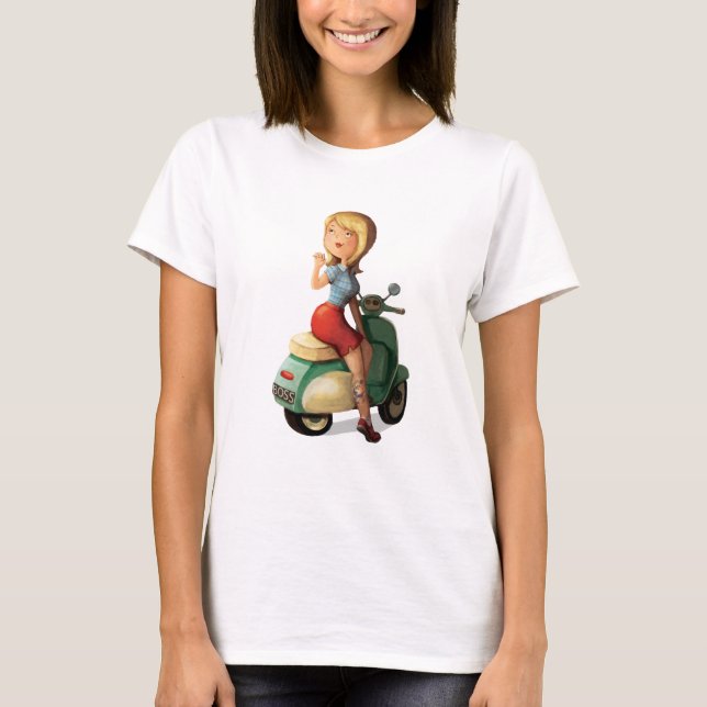 Camiseta Menina do patinete (Frente)