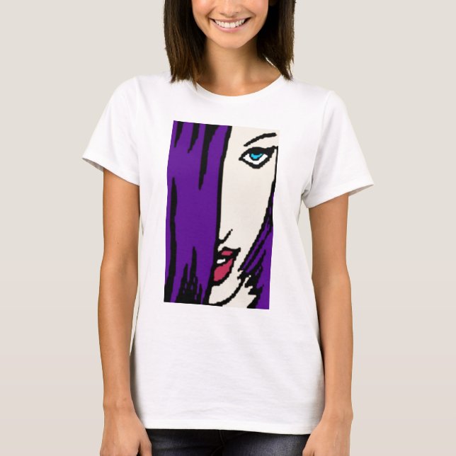 Camiseta menina do pop art (Frente)