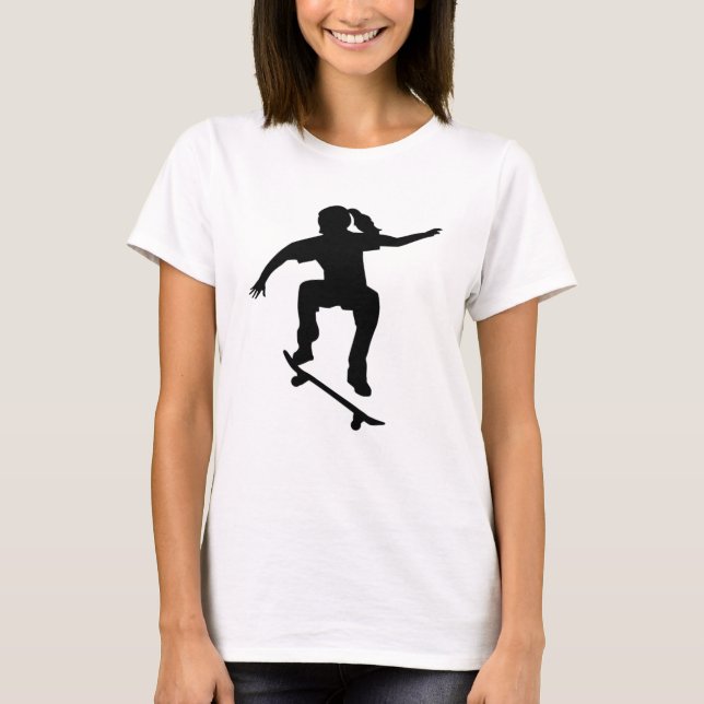 Camiseta Menina do skater (Frente)