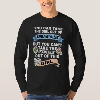 Camiseta Menina do Vale da Cidade de Spokane