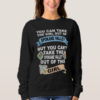 Camiseta Menina do Vale da Cidade de Spokane