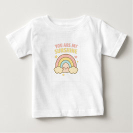 Camiseta Menina Doce - Charme de Arco-Íris Pastel