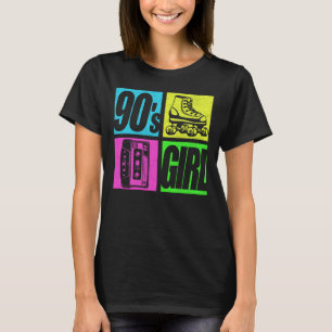 Camiseta Menina dos anos 90 Fashion 90 Festa Tema dos anos