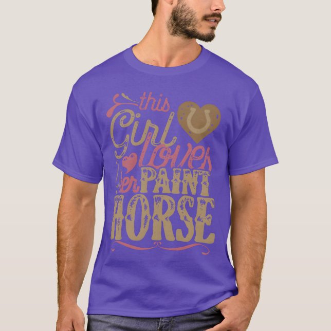 Camiseta Menina dos Cavalos-Presentes de Pintura (Frente)