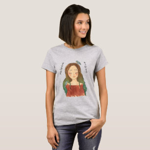 Camiseta Menina dos Pássaros Azuis Não Voem Para Longe