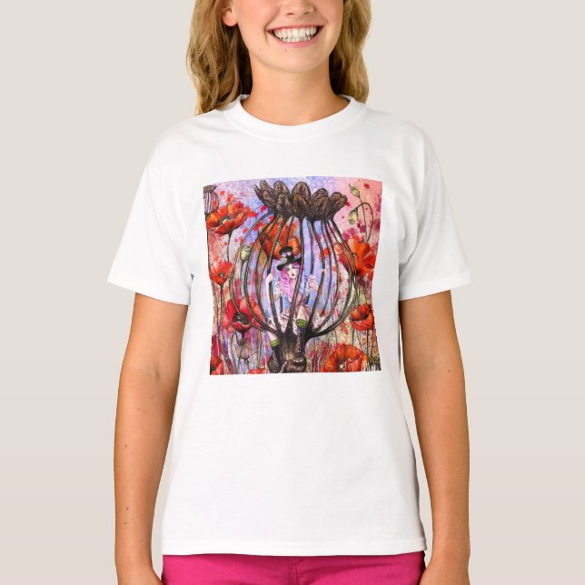Camiseta Menina e Papoulas (Frente)