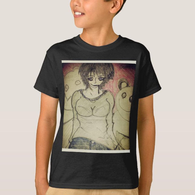 Camiseta menina e ursinho (Frente)