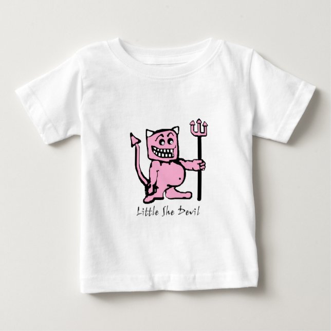 Camiseta menina ela é diabo (Frente)