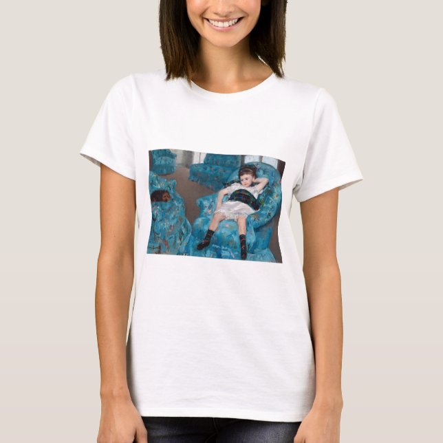 Camiseta Menina em uma cadeira azul, Cassatt (Frente)
