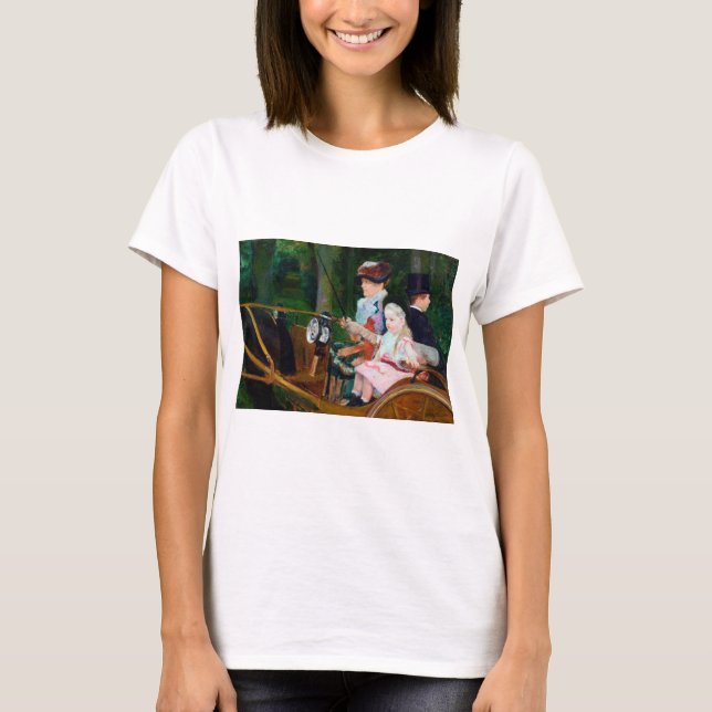 Camiseta Menina em uma Carruagem, Mary Cassatt (Frente)