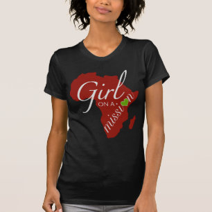 Camiseta Menina em uma missão - África