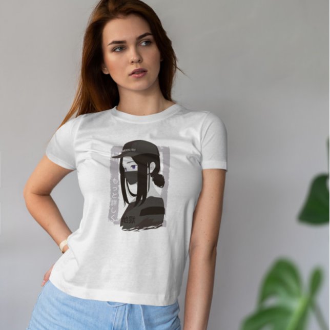 Camiseta Menina Escura de Animação Horrific (Criador carregado)