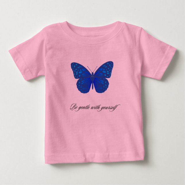 Camiseta menina especial positiva, seja gentil design (Frente)