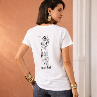 Camiseta Menina Etérea Desenho de Papagaio | Arte de Beleza