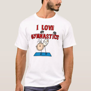 Camiseta Menina Eu Amo Ginástica