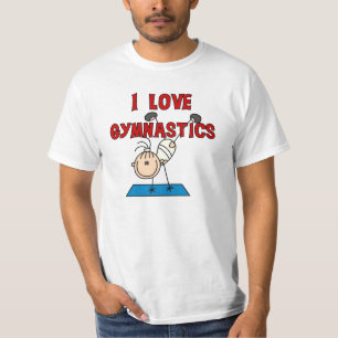Camiseta Menina Eu Amo Ginástica