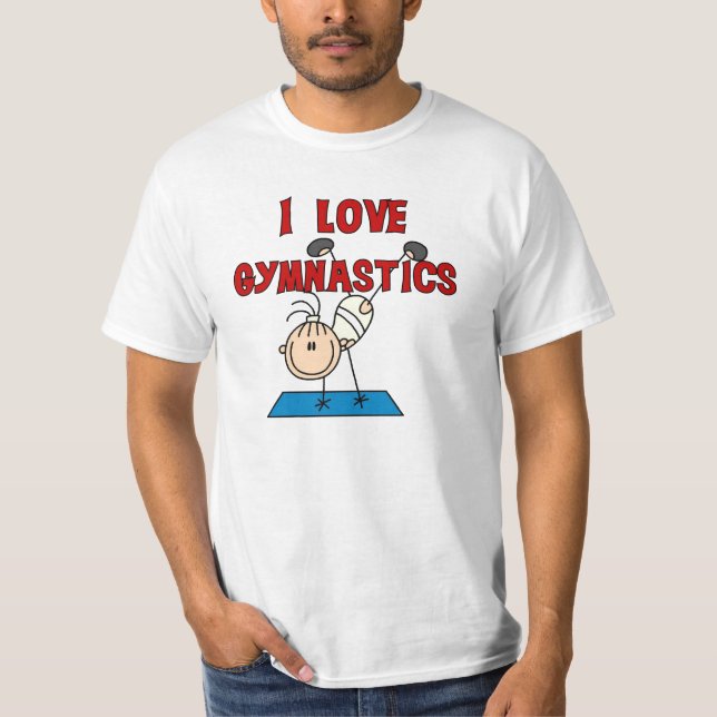 Camiseta Menina Eu Amo Ginástica (Frente)