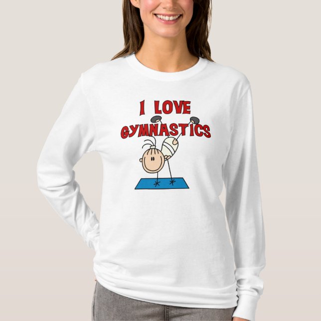 Camiseta Menina Eu Amo Ginástica (Frente)