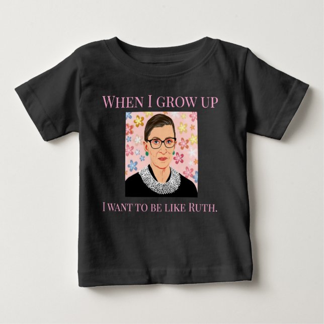 Camiseta Menina, Eu Quero Ser Como Ruth Bader Ginsberg (Frente)