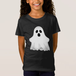 Camiseta Menina Fantasma Adorável de Halloween