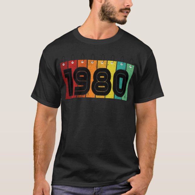 Camiseta Menina Feita Em 1980 (Frente)