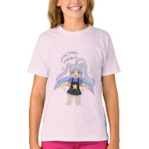 Menina Feliz Ilustração Desenhada à Mão – Pequena
