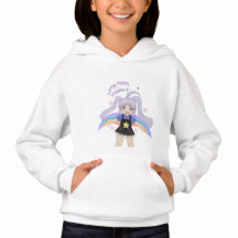Menina Feliz Ilustração Desenhada à Mão – Pequena
