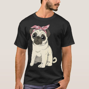 Camiseta Menina Fofa com Pug