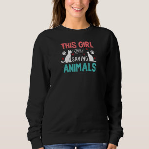Camiseta Menina Gosta De Animais Savinos Abrigos De Animais