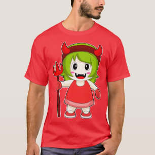 Camiseta Menina Halloween Devil Trident