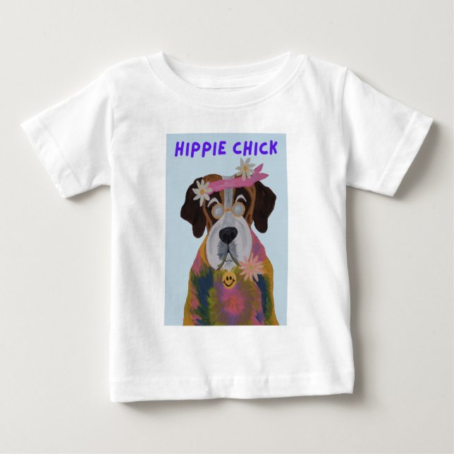 Camiseta Menina Hippie São Bernardo (Frente)