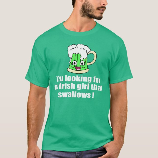 Camiseta Menina irlandesa que engole (Frente)