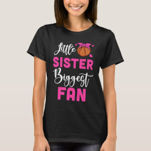 Camiseta Menina Irmã Maior Fã de Basquete