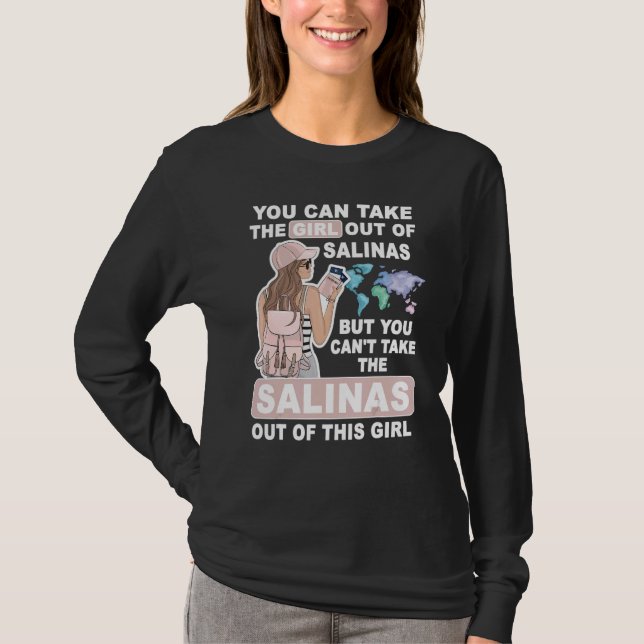 Camiseta Menina legal de Salinas (Frente)